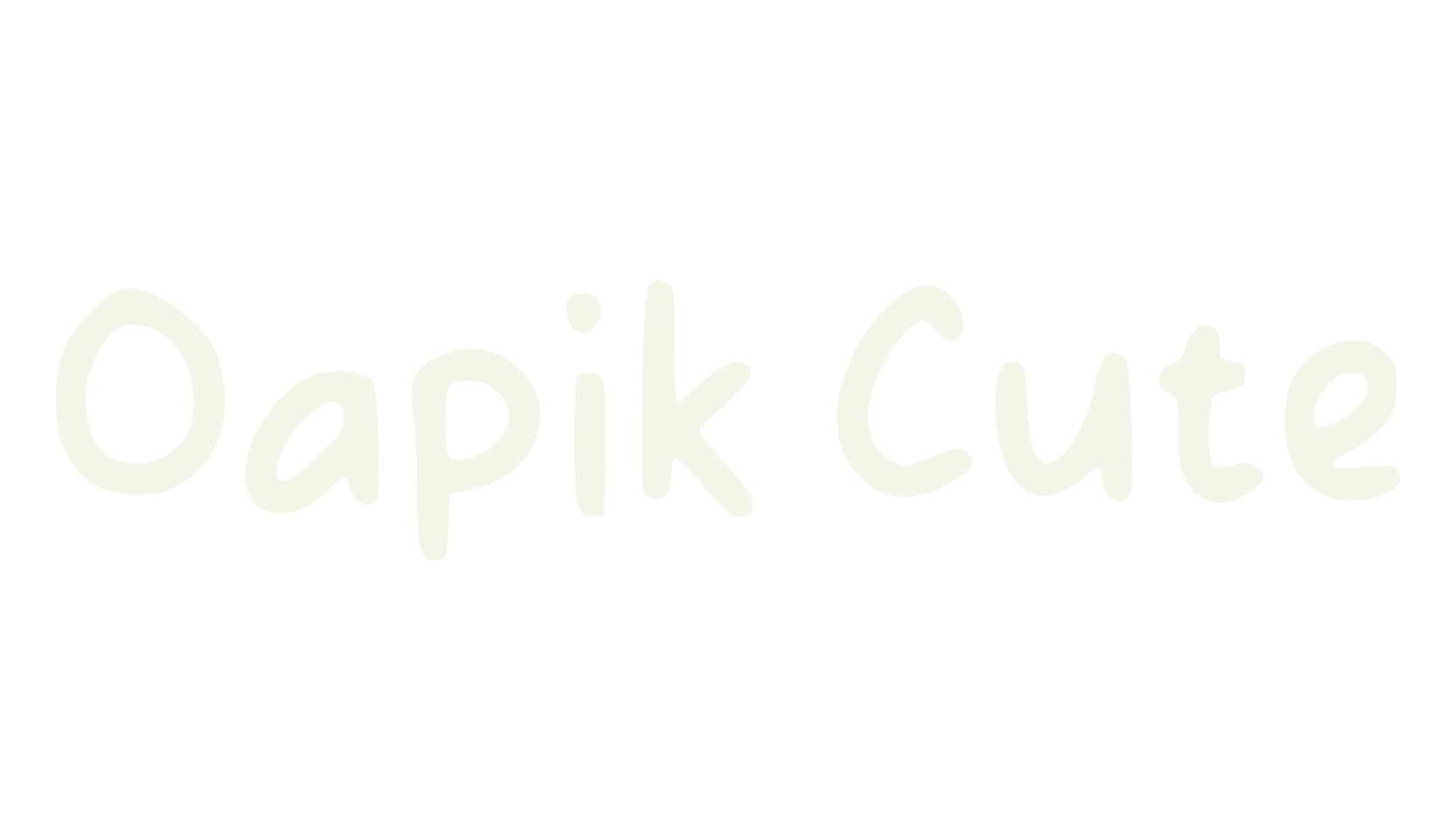 Oapik Cute, cute font preview