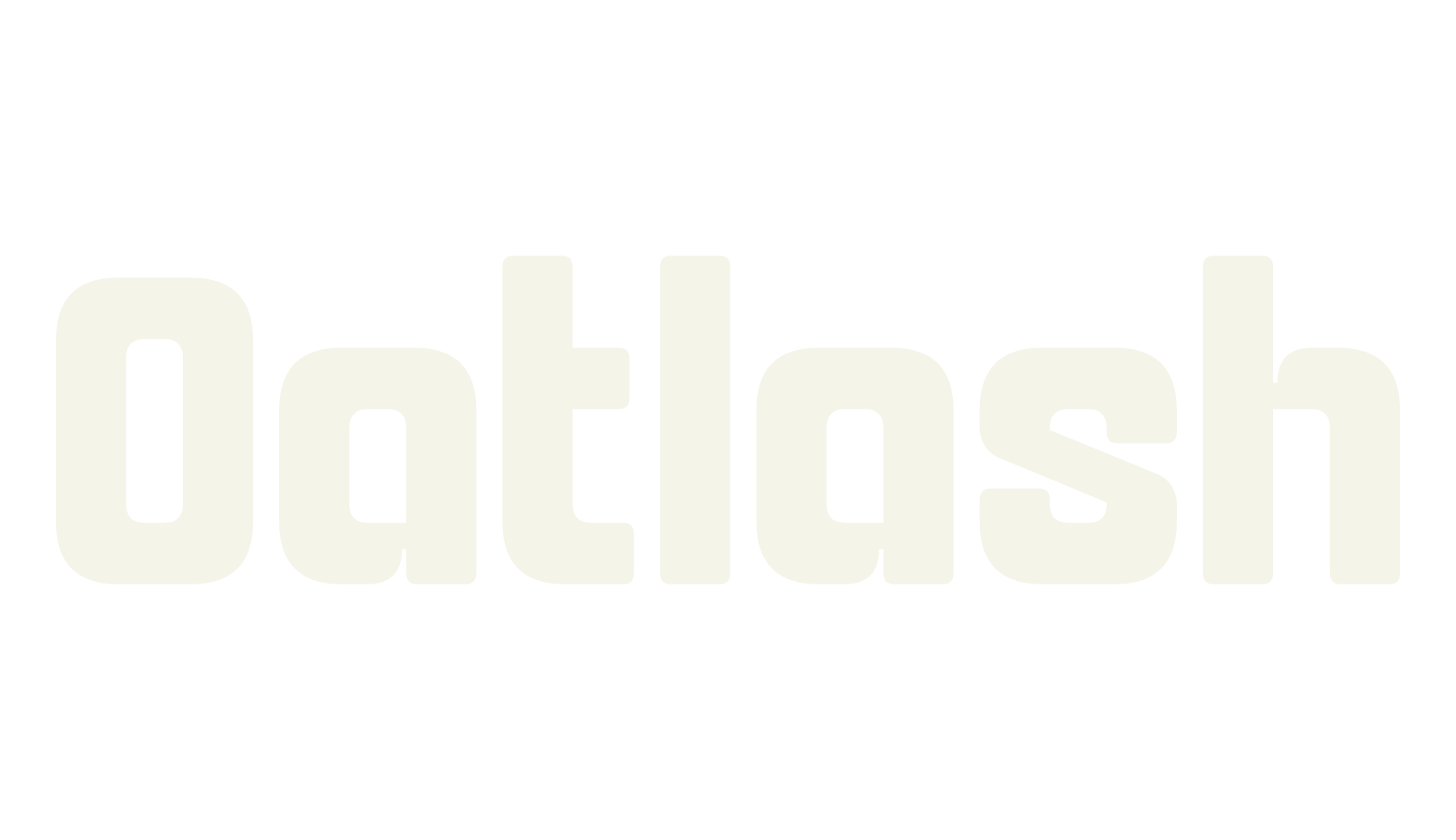 Oatlash, rounded font preview