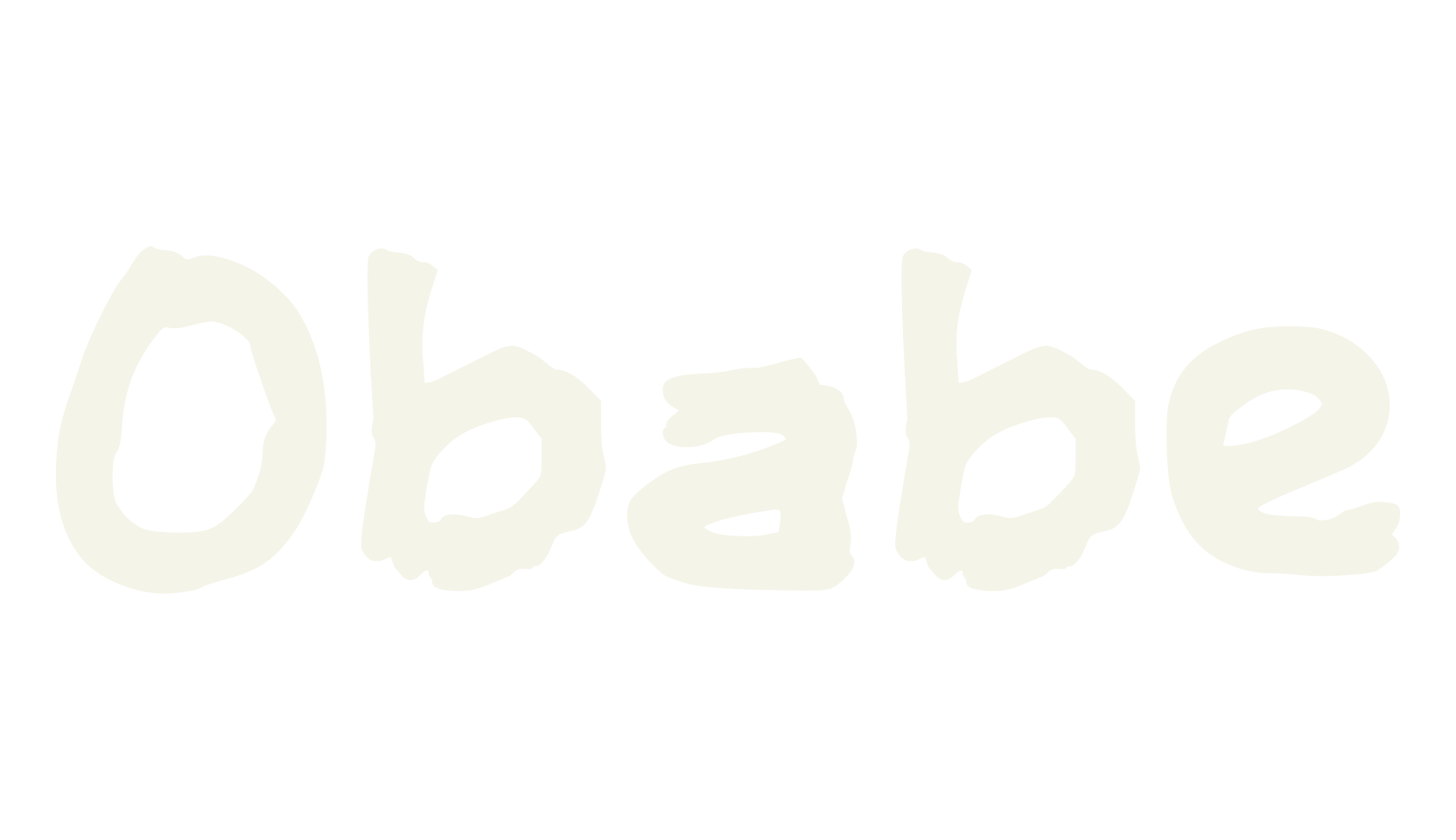 Obabe, lettering font preview