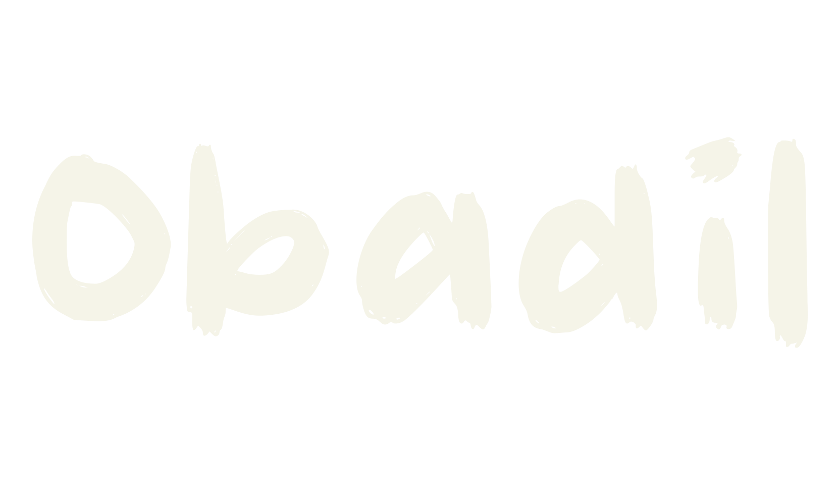 Obadil, stroke font preview