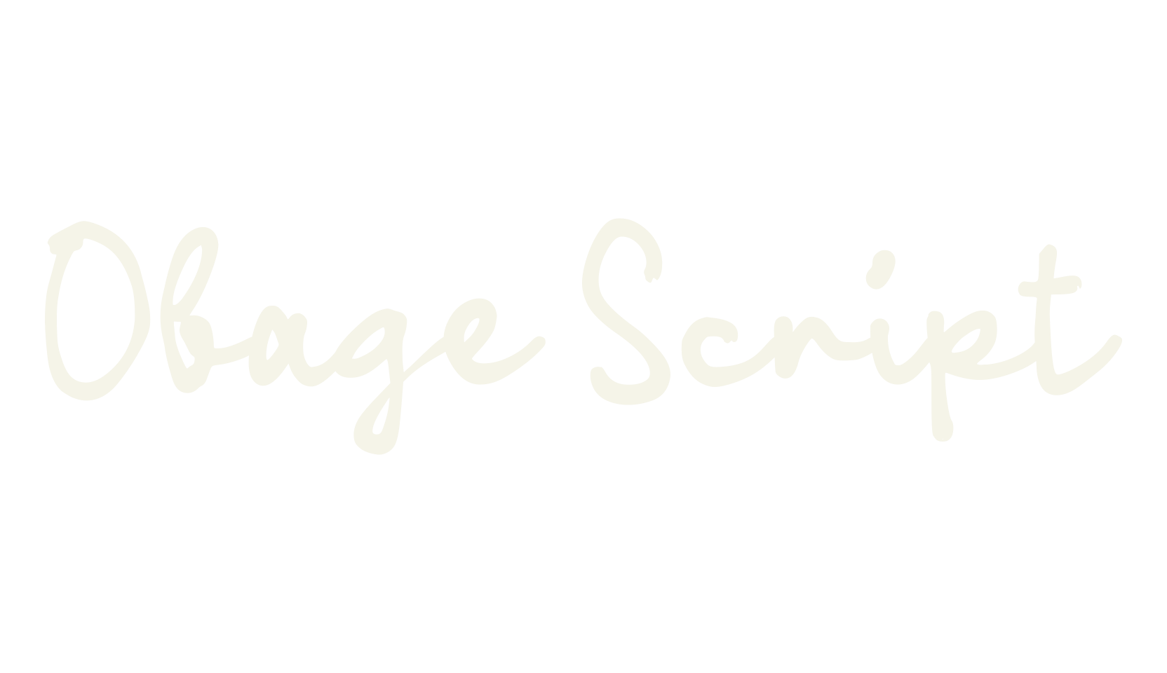 Obage Script, script font preview