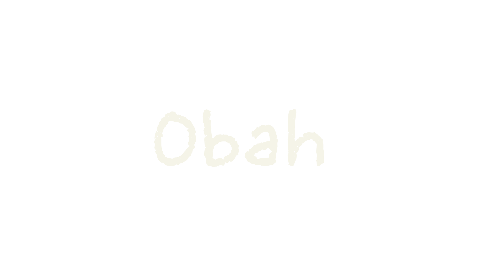 Obah, handwriting font preview