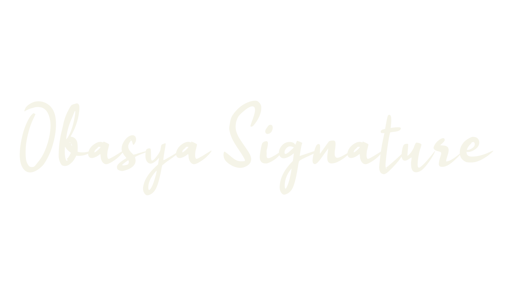 Obasya Signature, cursive font preview