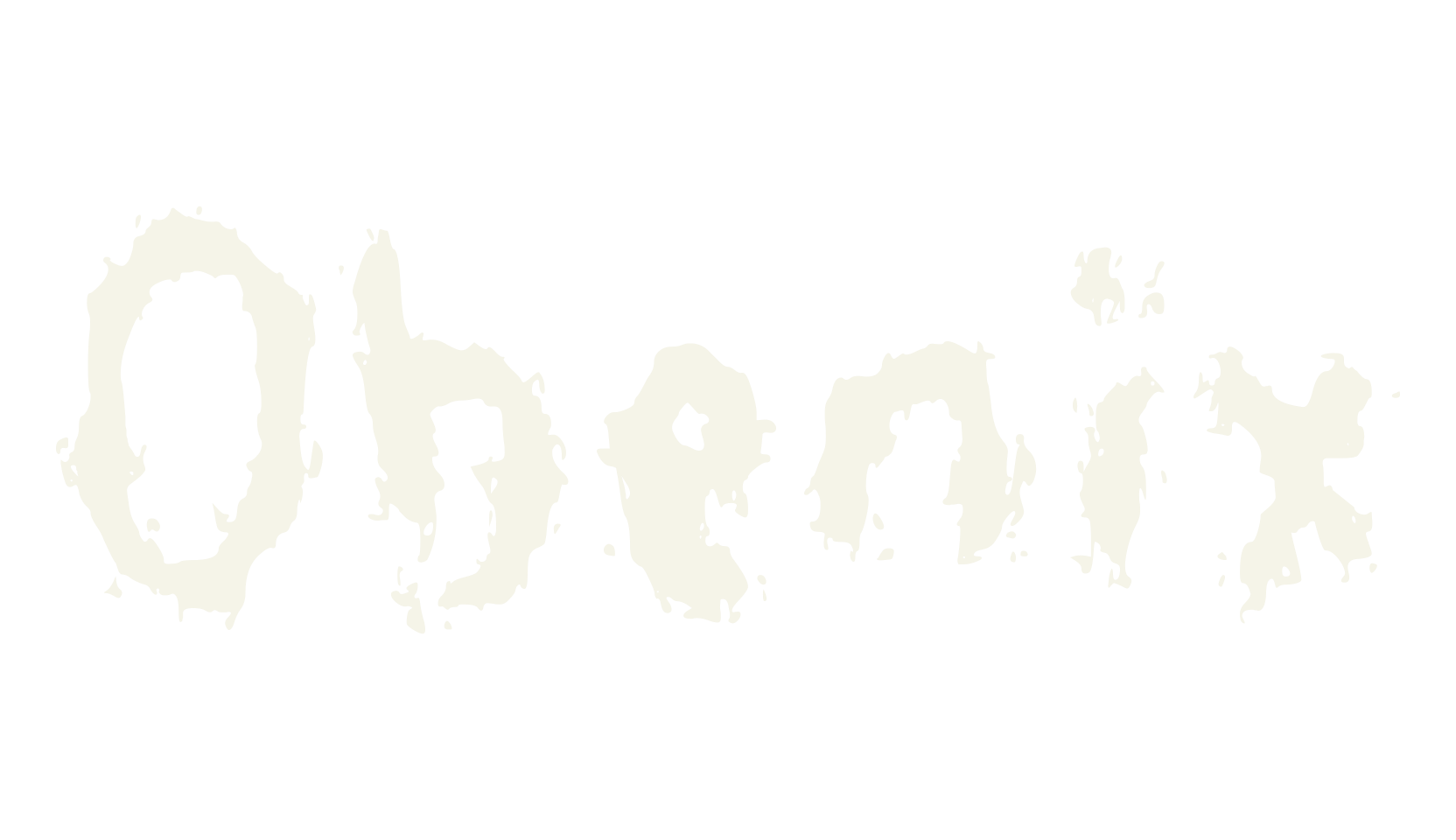 Obenix, dirty font preview