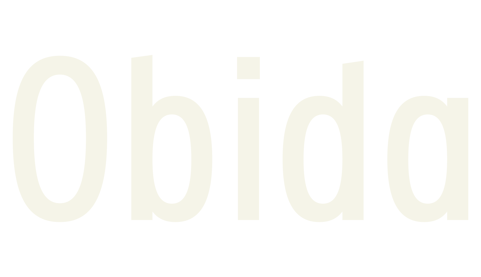Obida, sans font preview