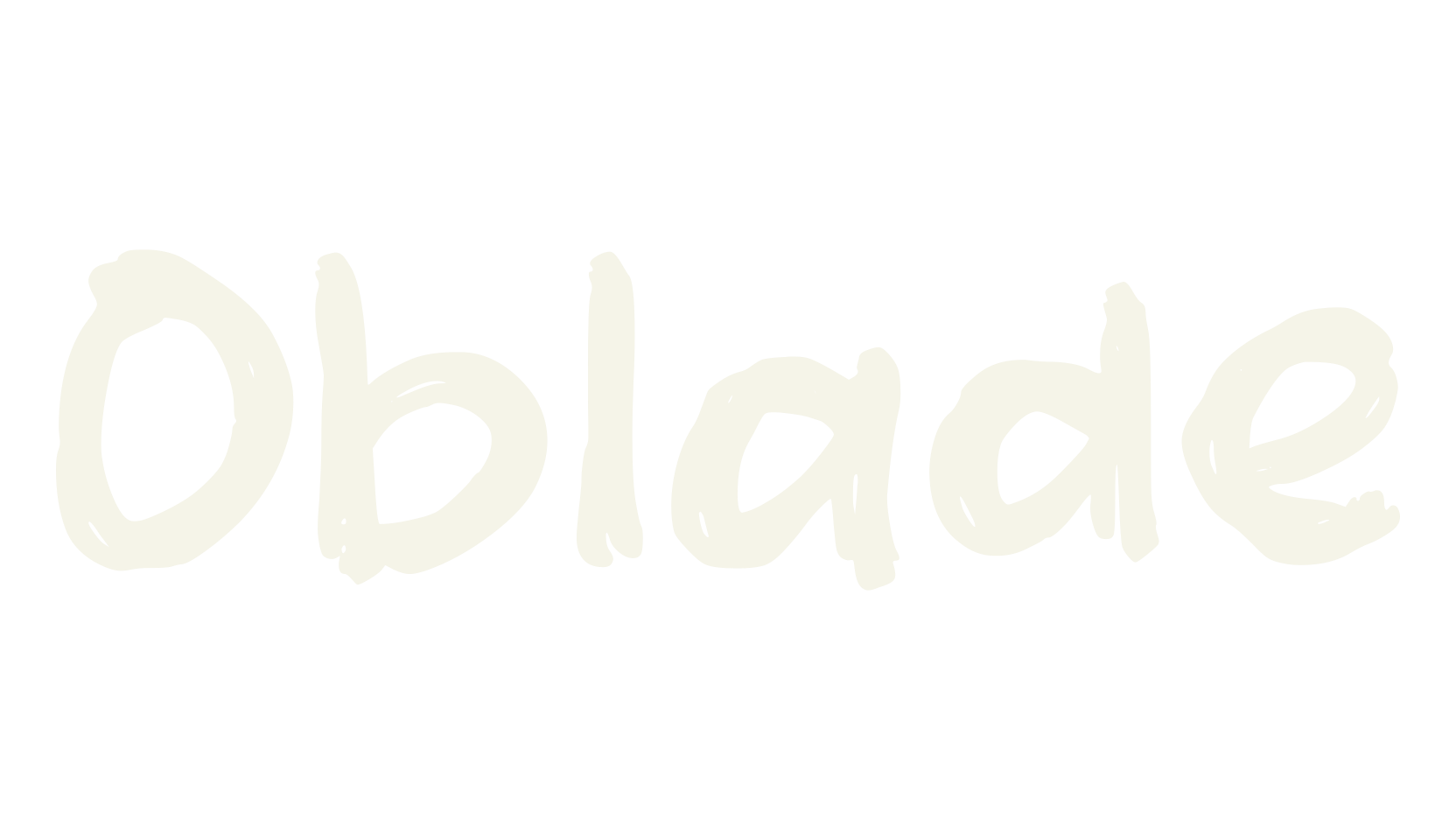Oblade, handwritten font preview