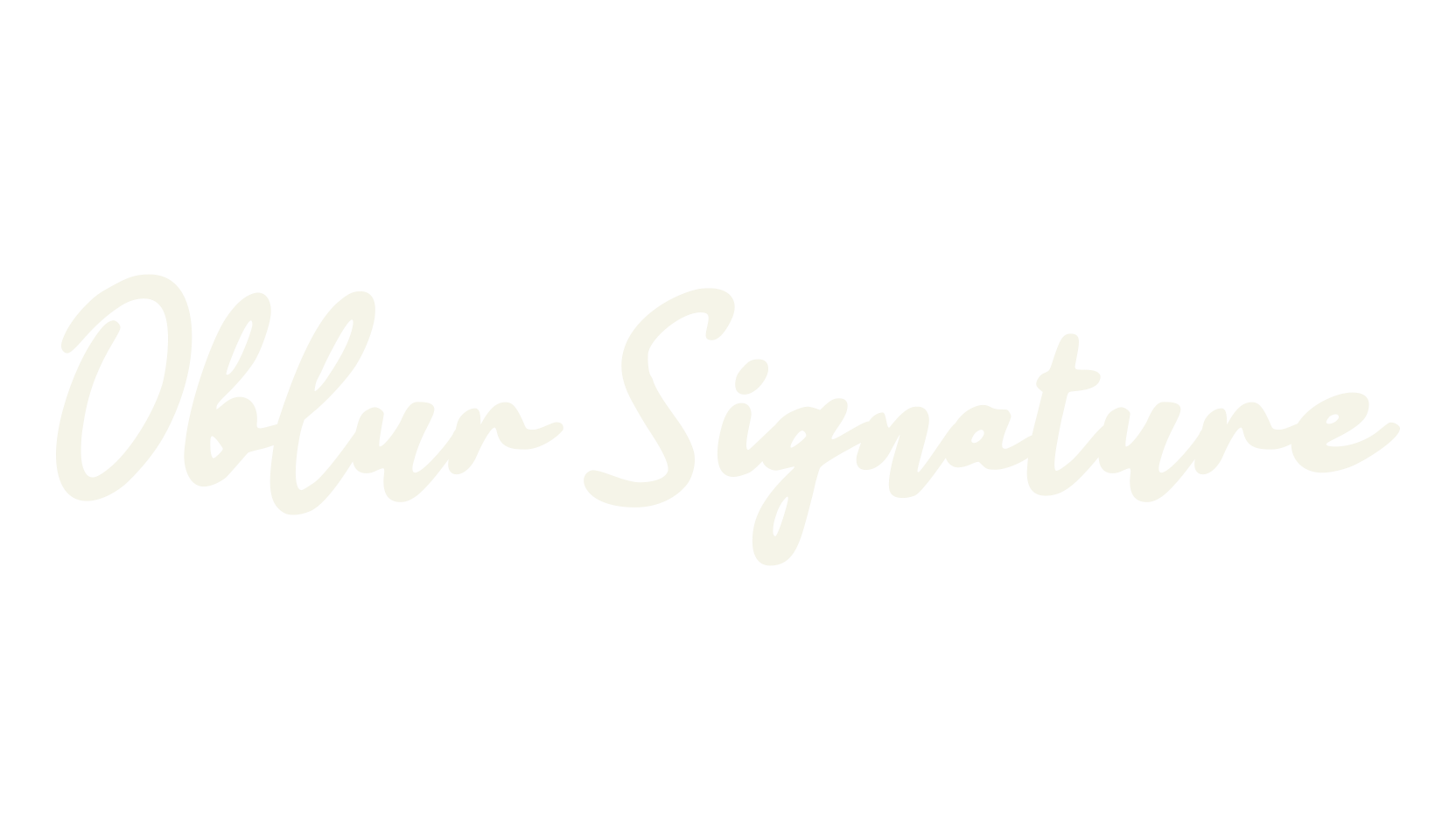 Oblur Signature, cursive font preview