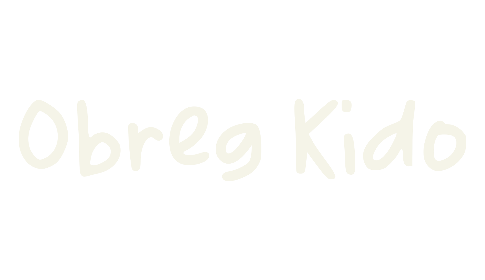Obreg Kido, handwriting font preview