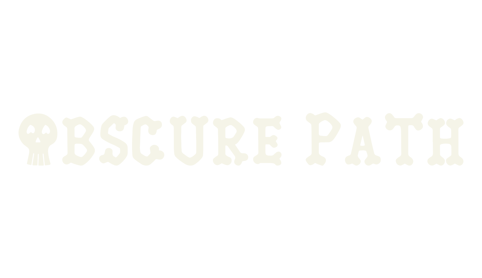Obscure Path, spooky font preview