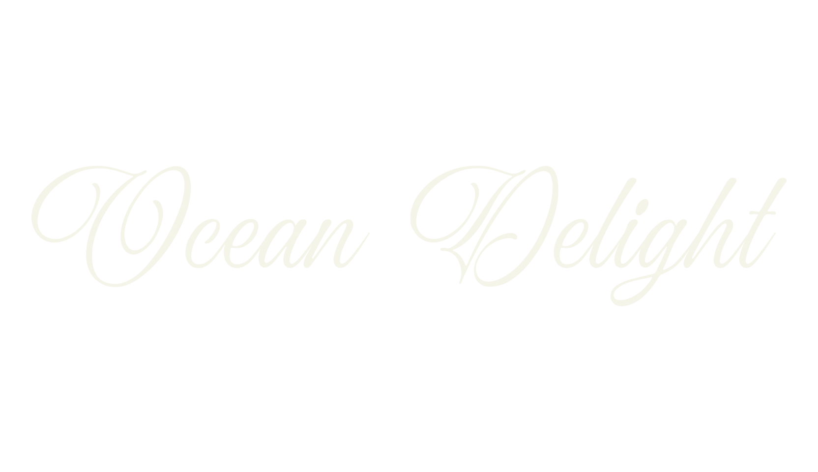 Ocean Delight, calligraphy font preview
