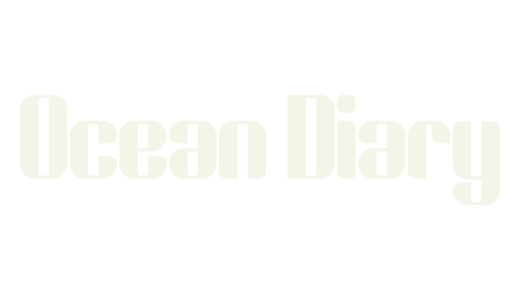 Ocean Diary, fancy font preview