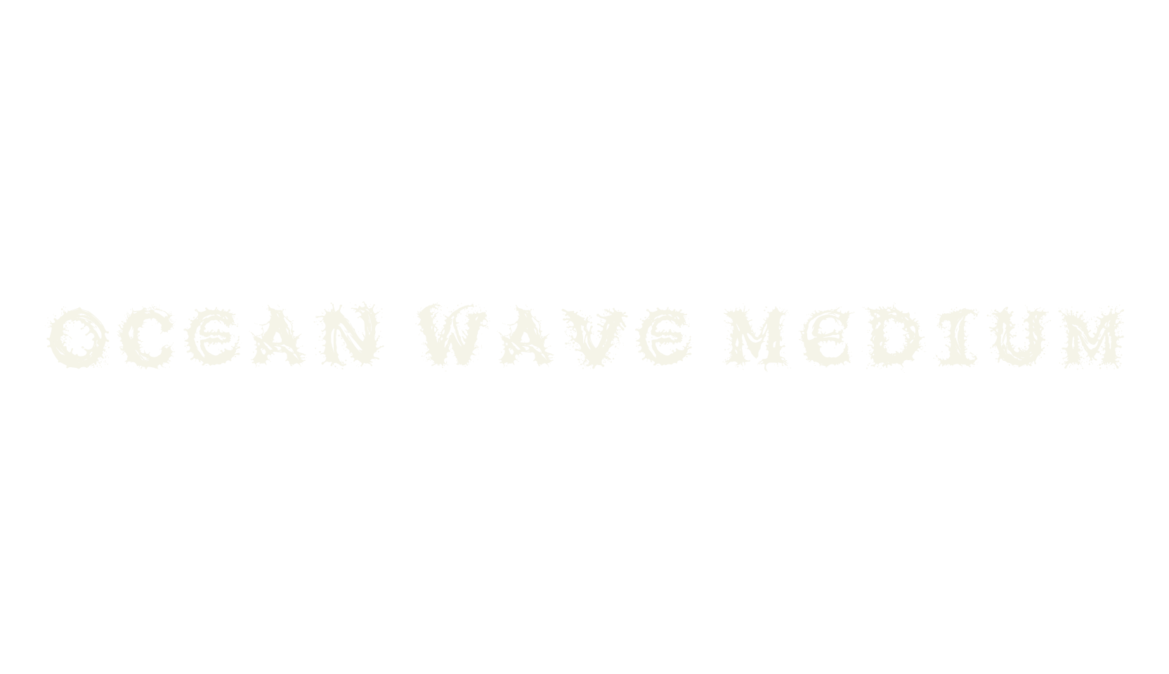 OCEAN WAVE Medium, display market font preview