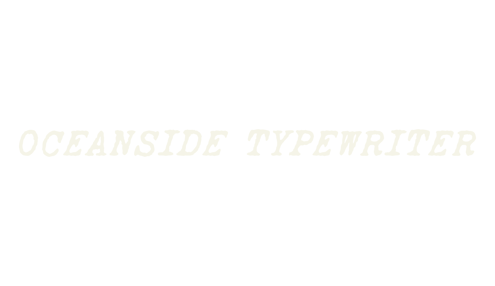 OCEANSIDE TYPEWRITER, typewriter font preview