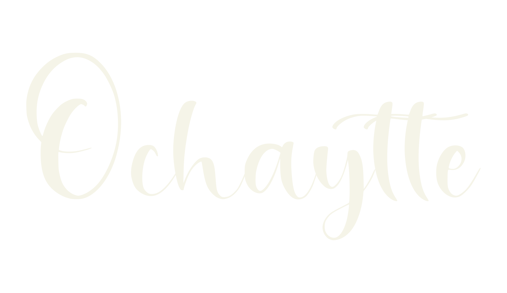 Ochaytte, calligraphy font preview