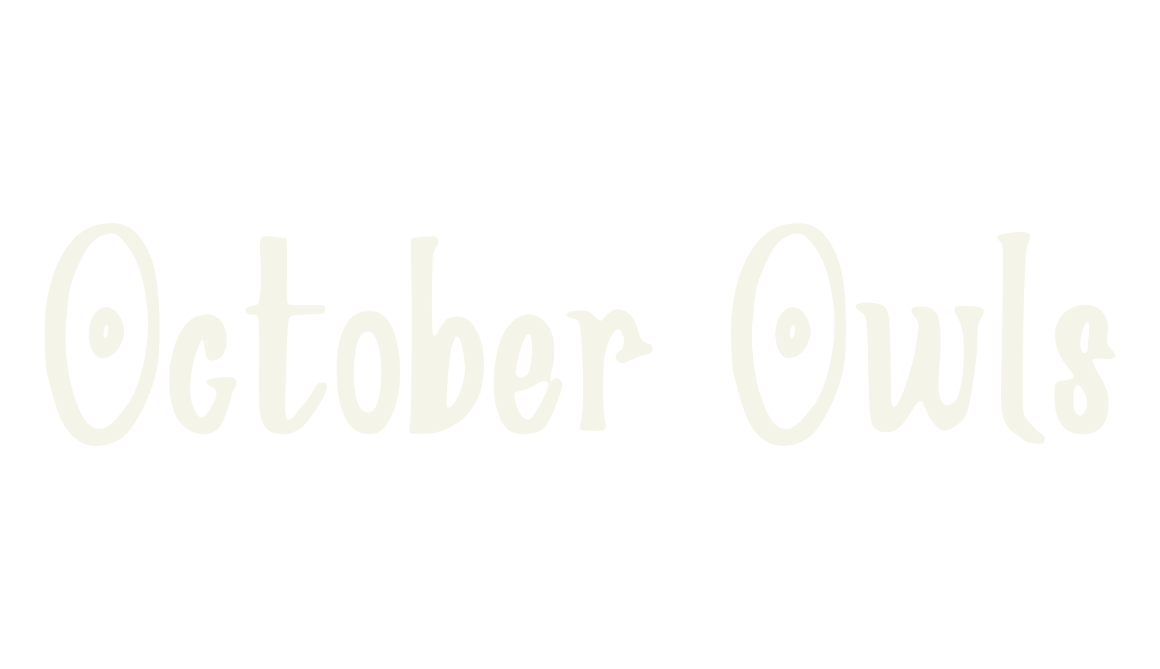 October Owls, typewriter font preview