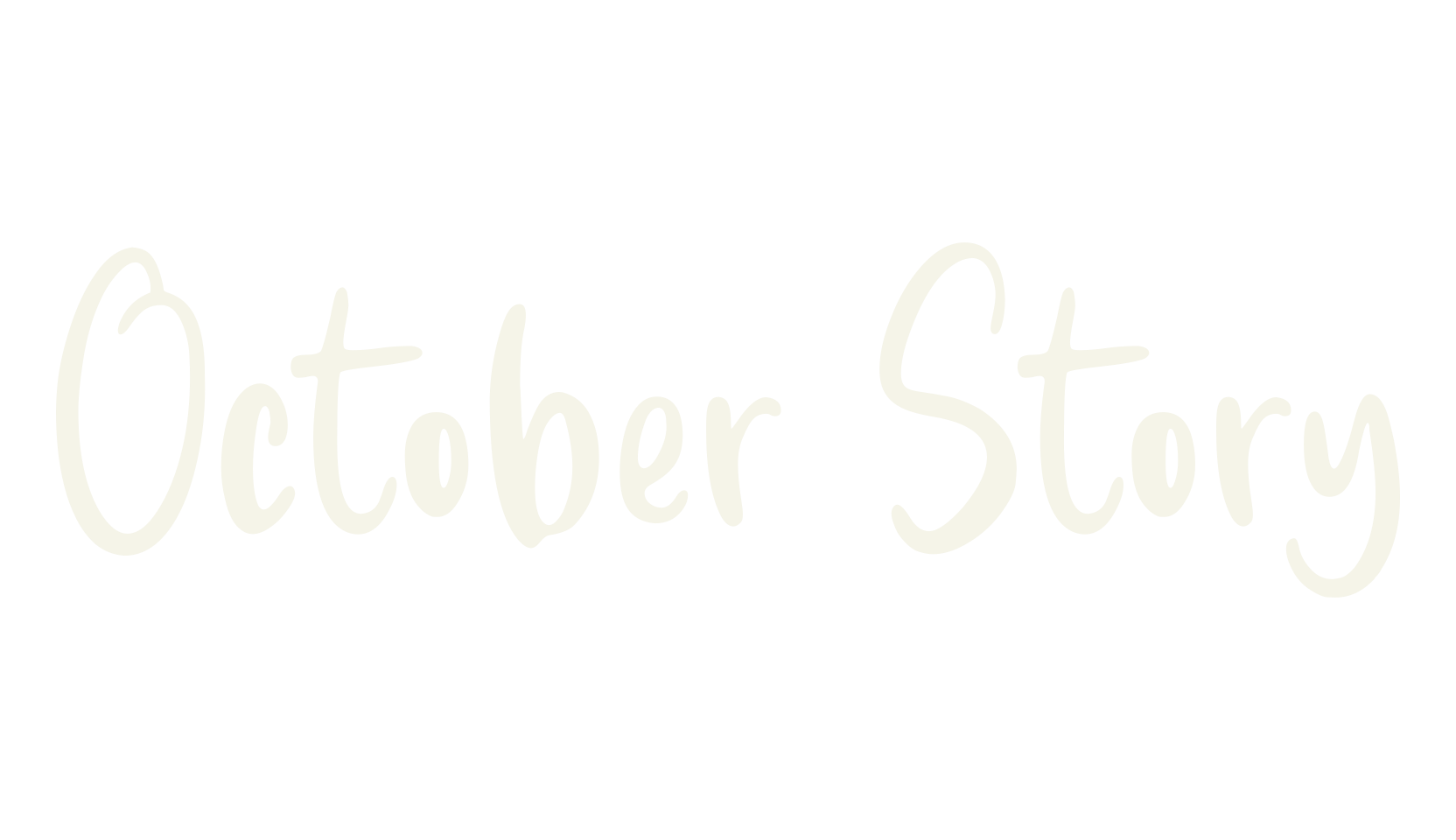 October Story, handwriting font preview