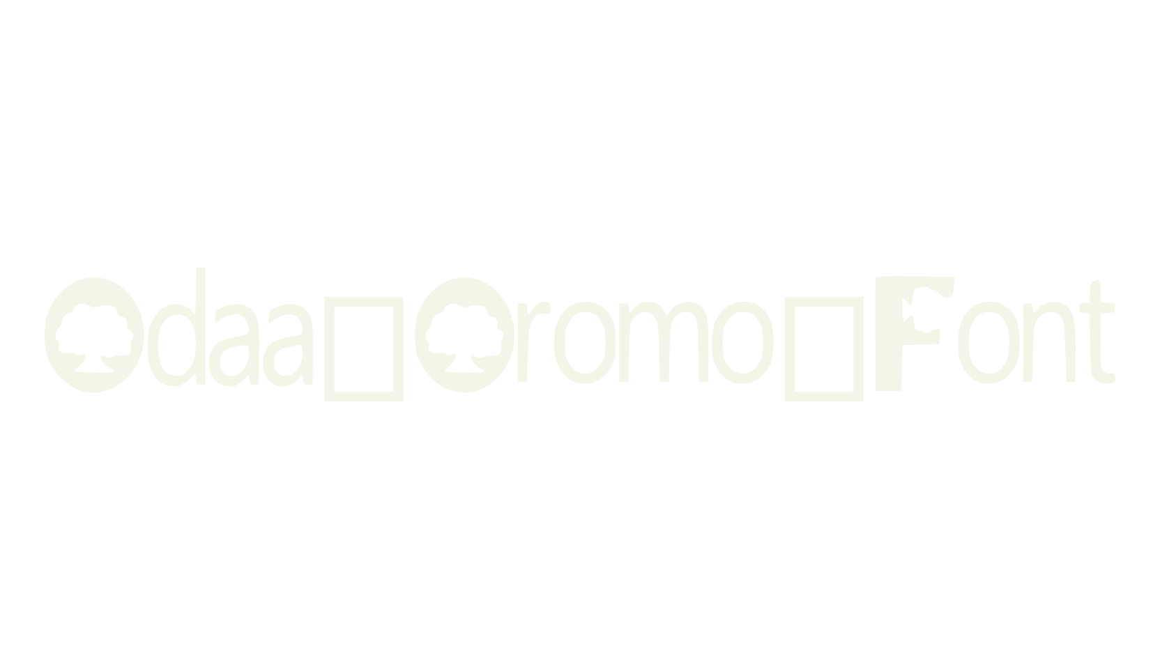 Odaa_Oromo_Font, nature like font preview