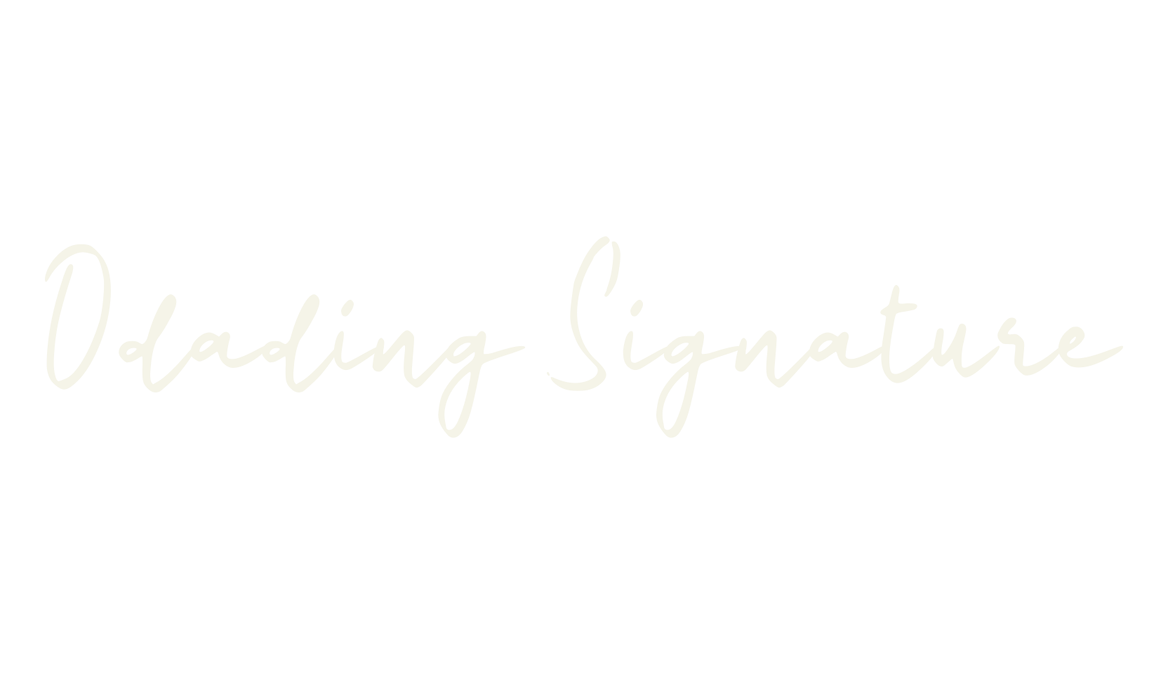 Odading Signature, cursive font preview
