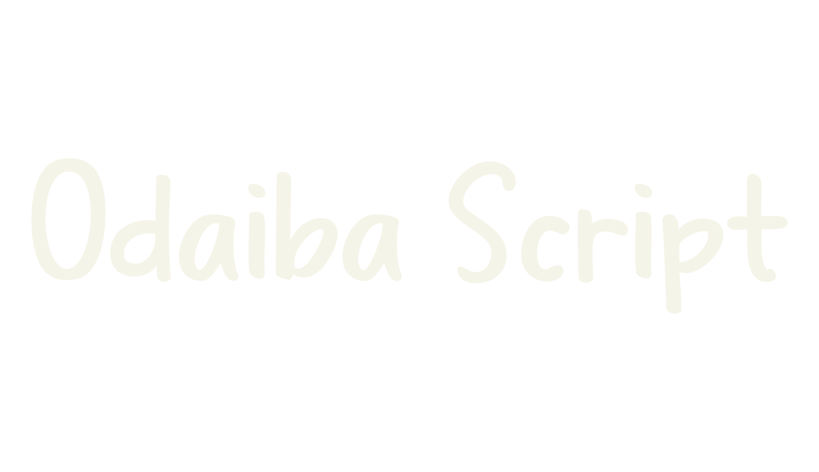 Odaiba Script, fashion script font preview