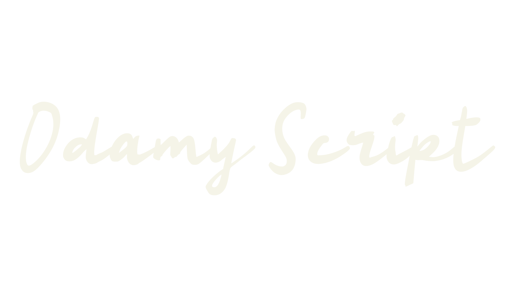 Odamy Script, calligraphy font preview