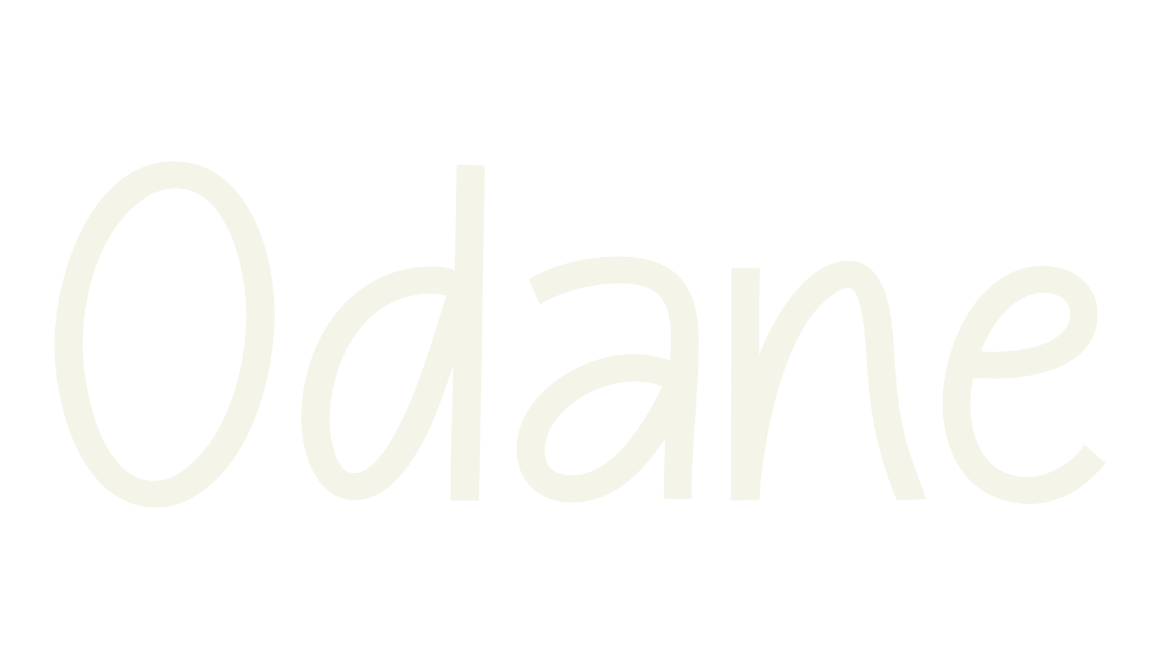 Odane, handwriting font preview