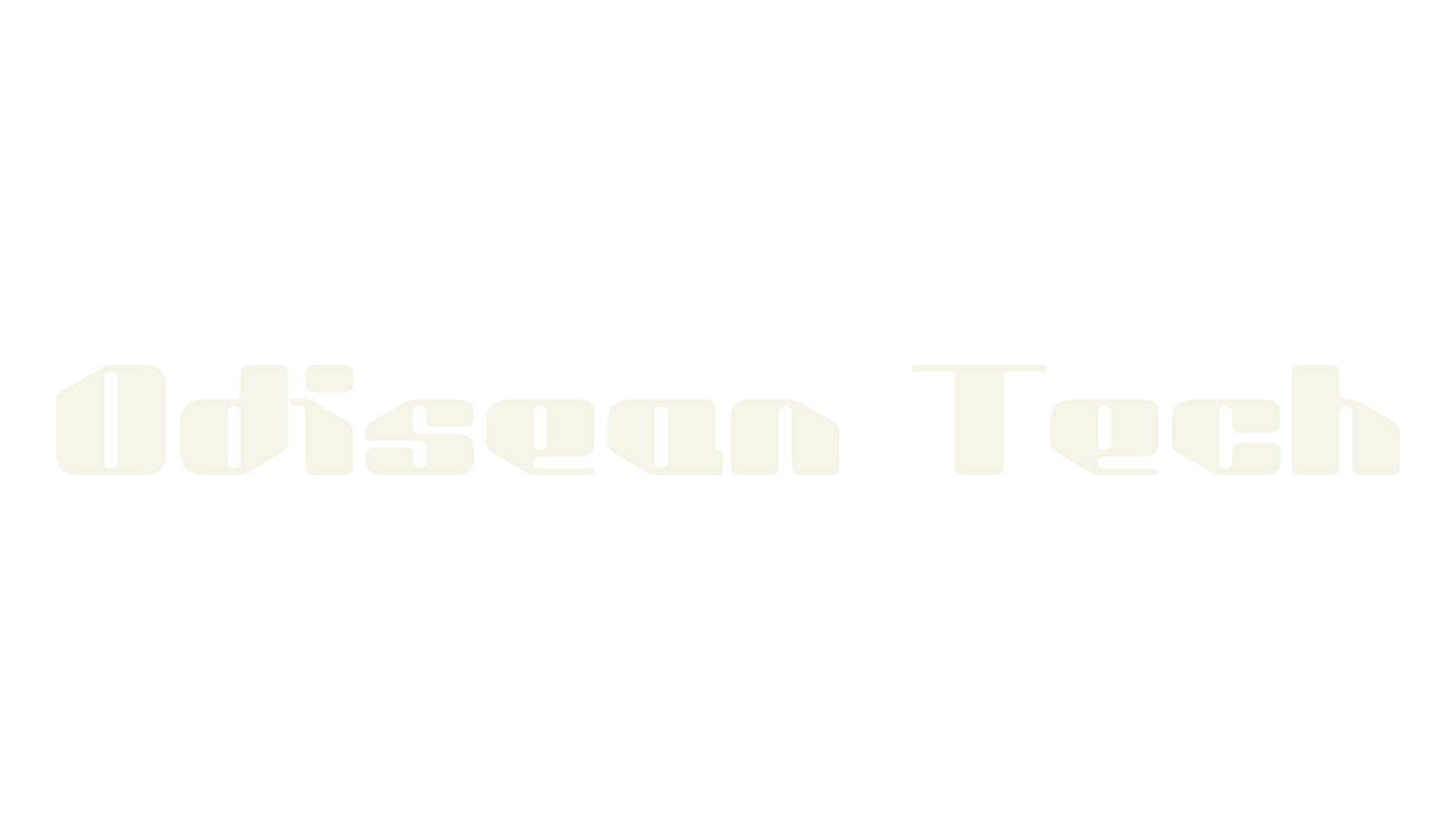 Odisean Tech, futuristic font preview