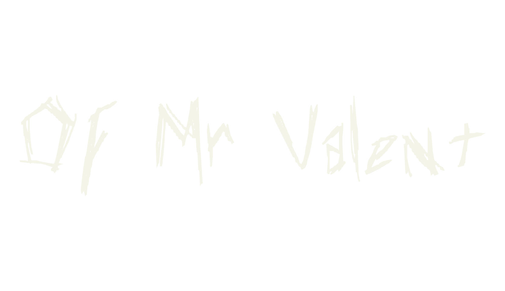 Of Mr Valent, display font preview