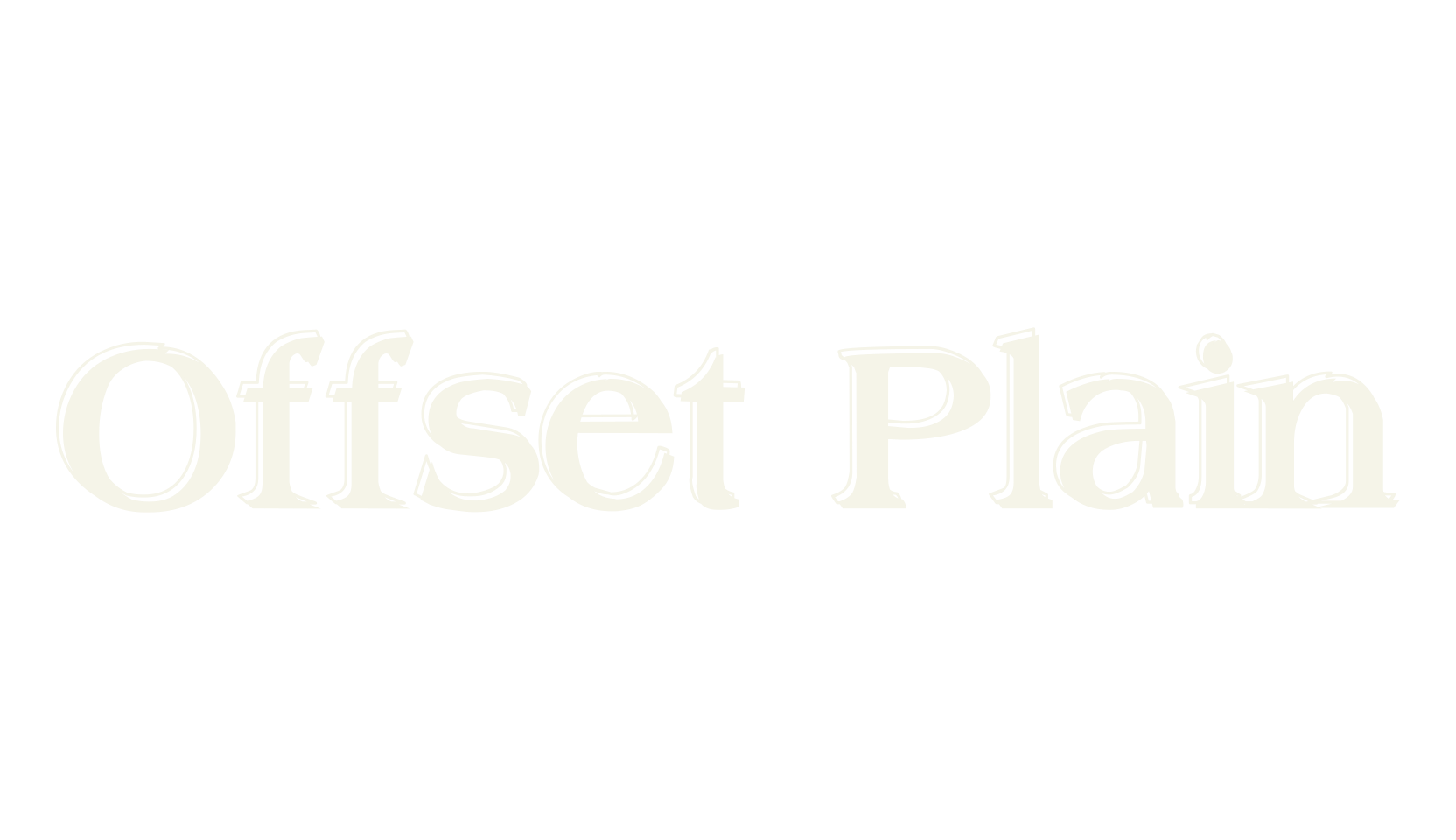 Offset Plain, display market font preview