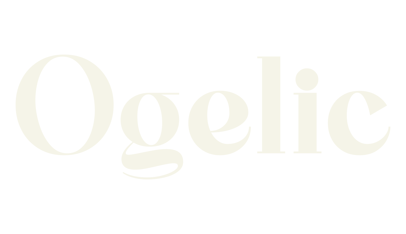 Ogelic, vintage font preview