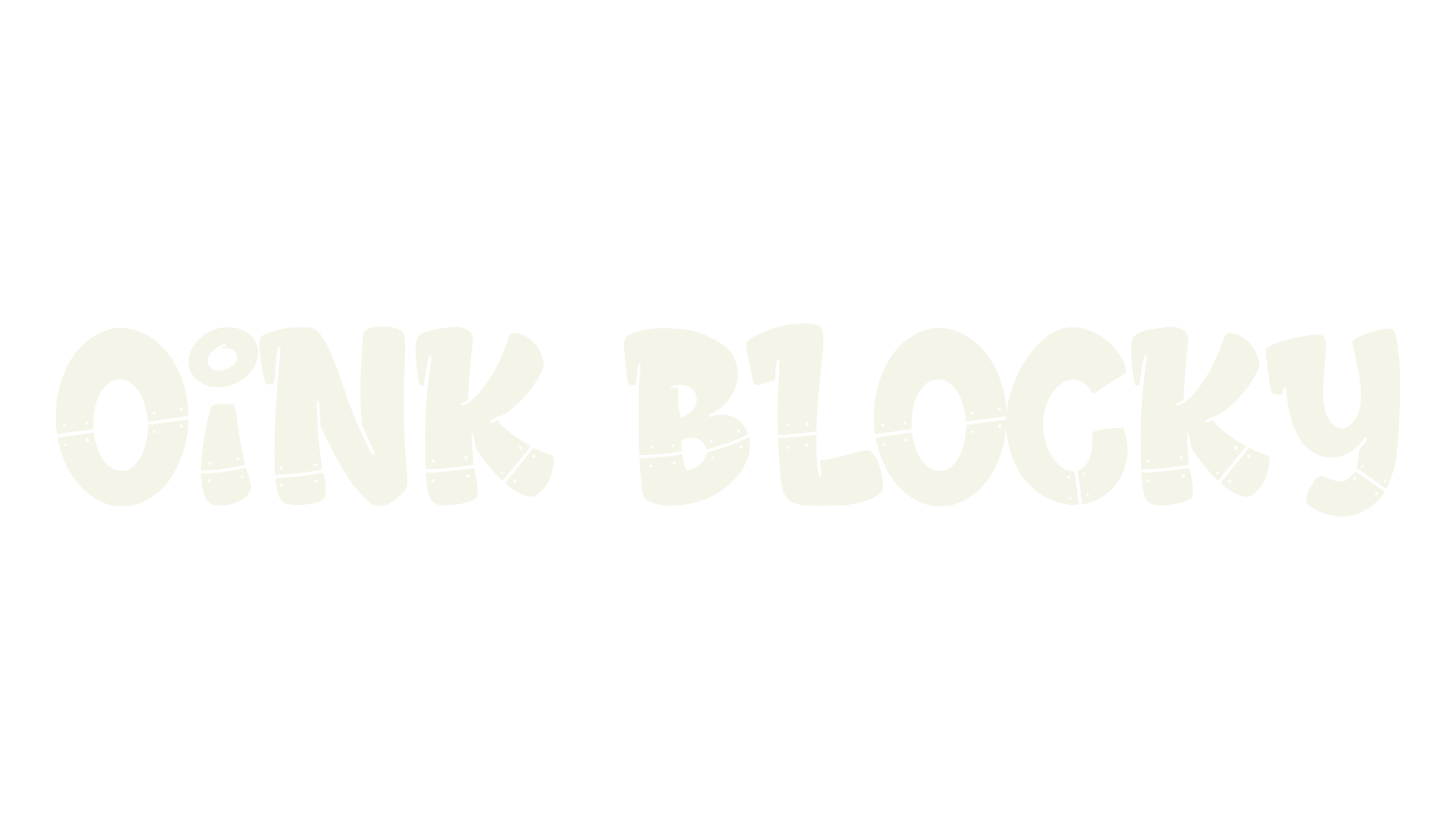 Oink Blocky, graffiti font preview