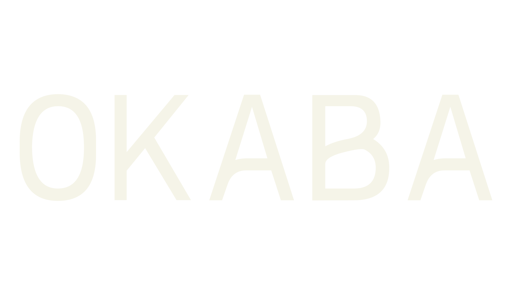 OKABA, album cover font preview
