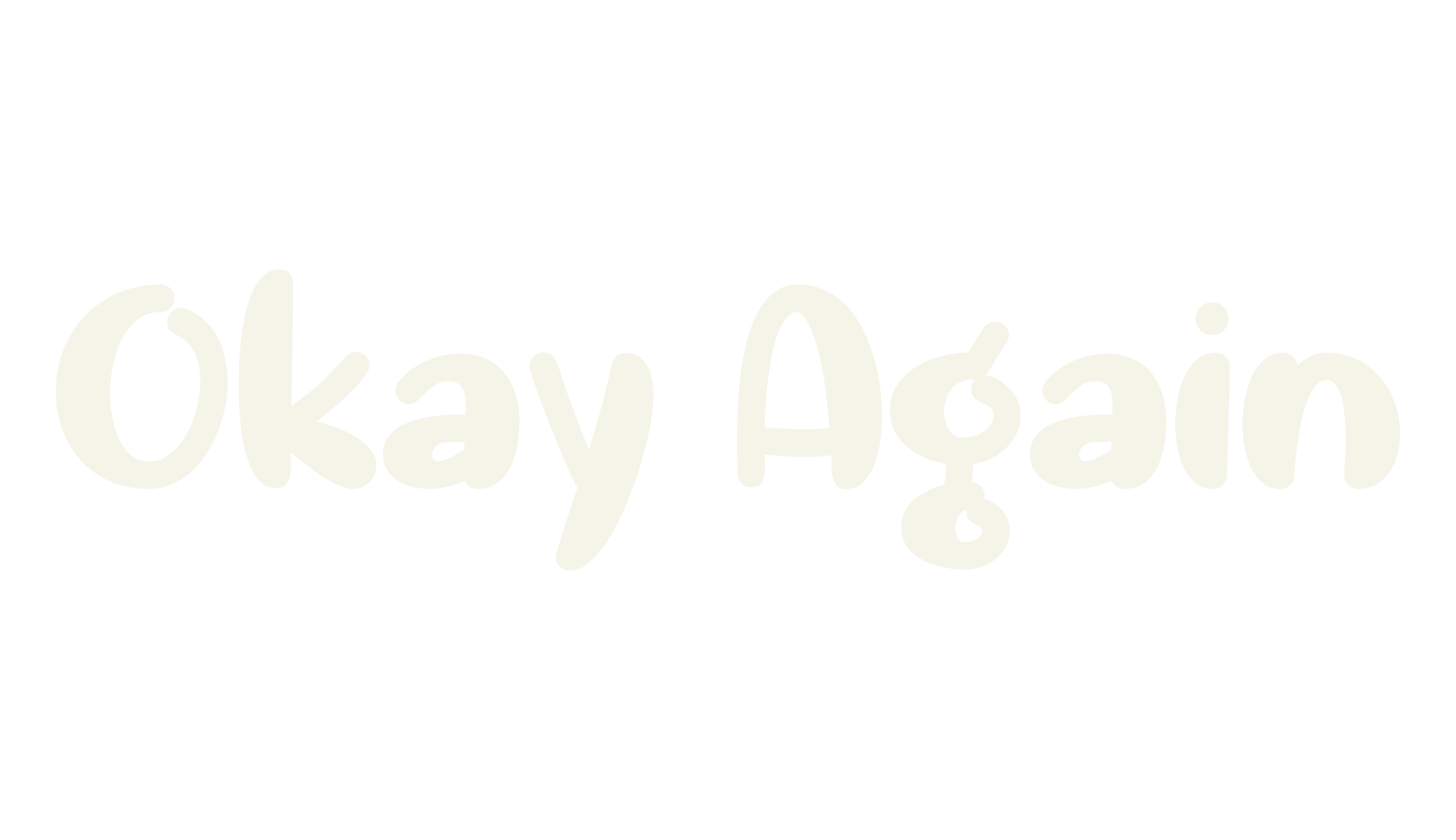 Okay Again, handwritten font preview