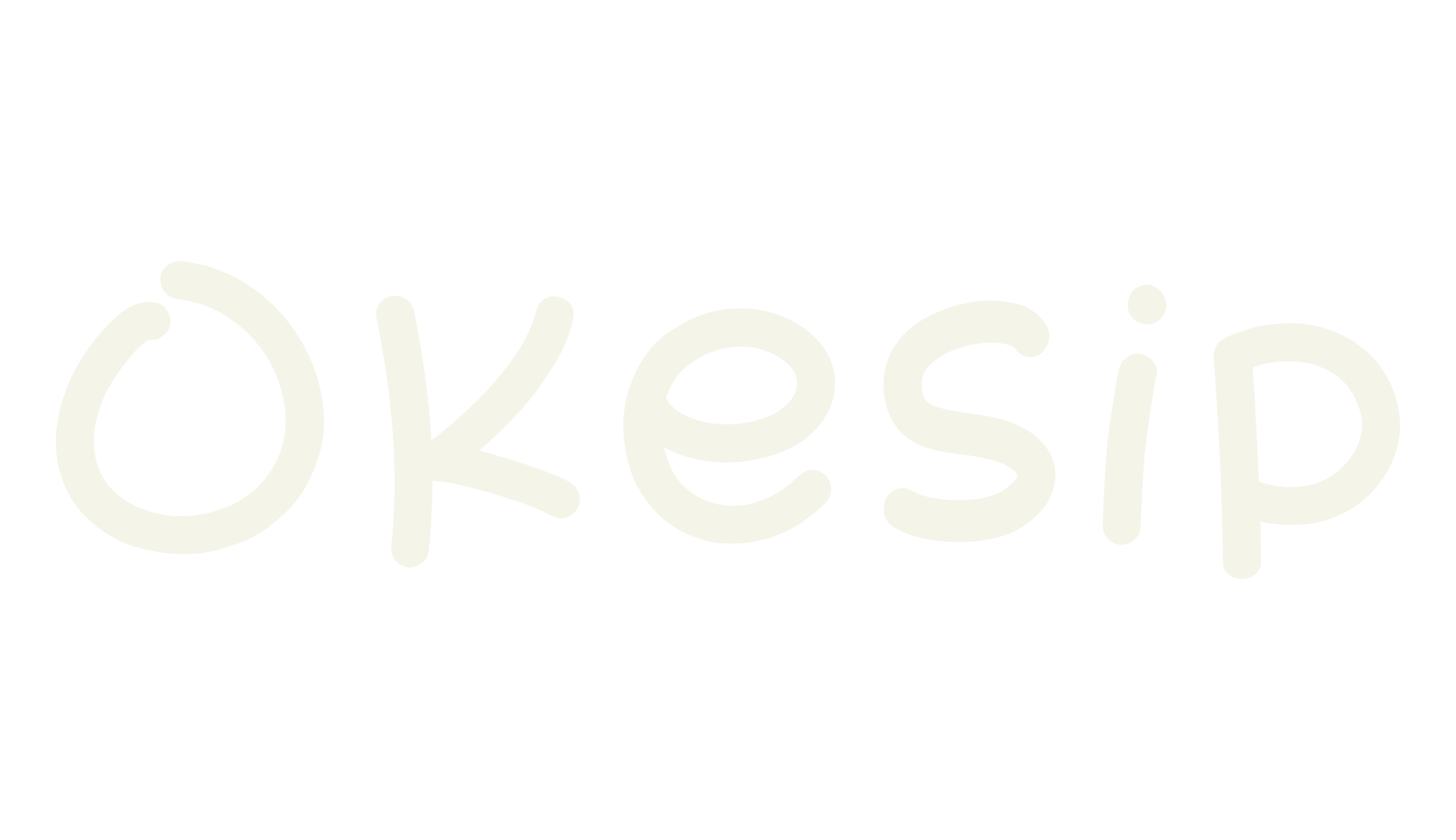 Okesip, handwritten font preview