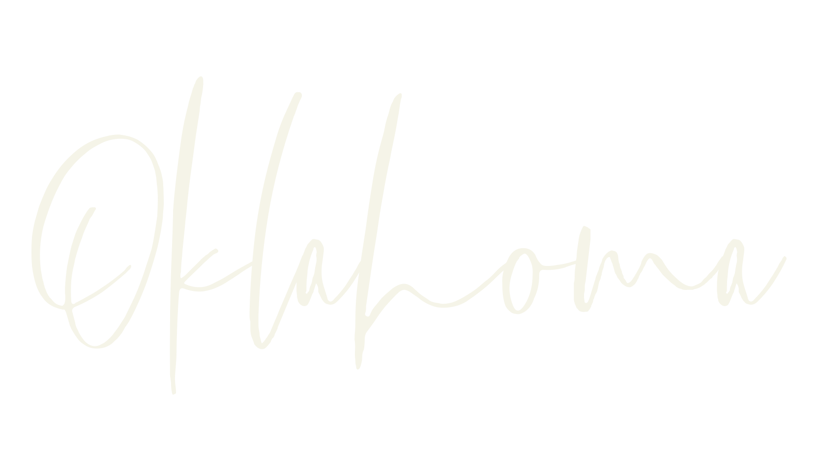 Oklahoma, fashion sign font preview