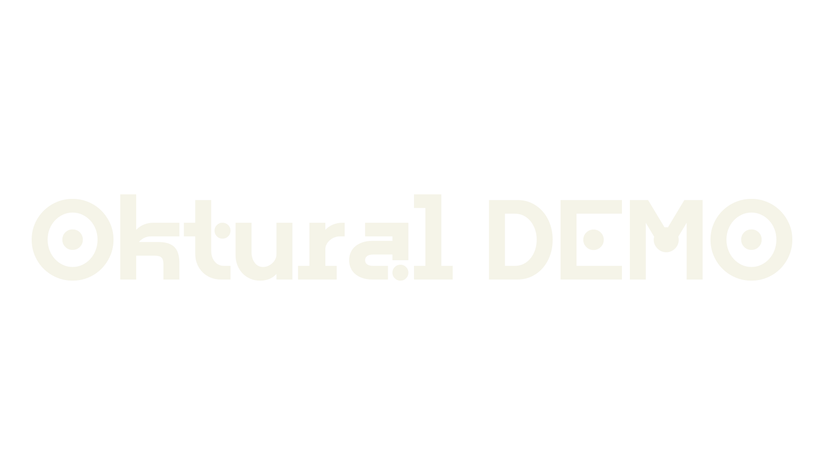 Oktural DEMO, cyber font preview