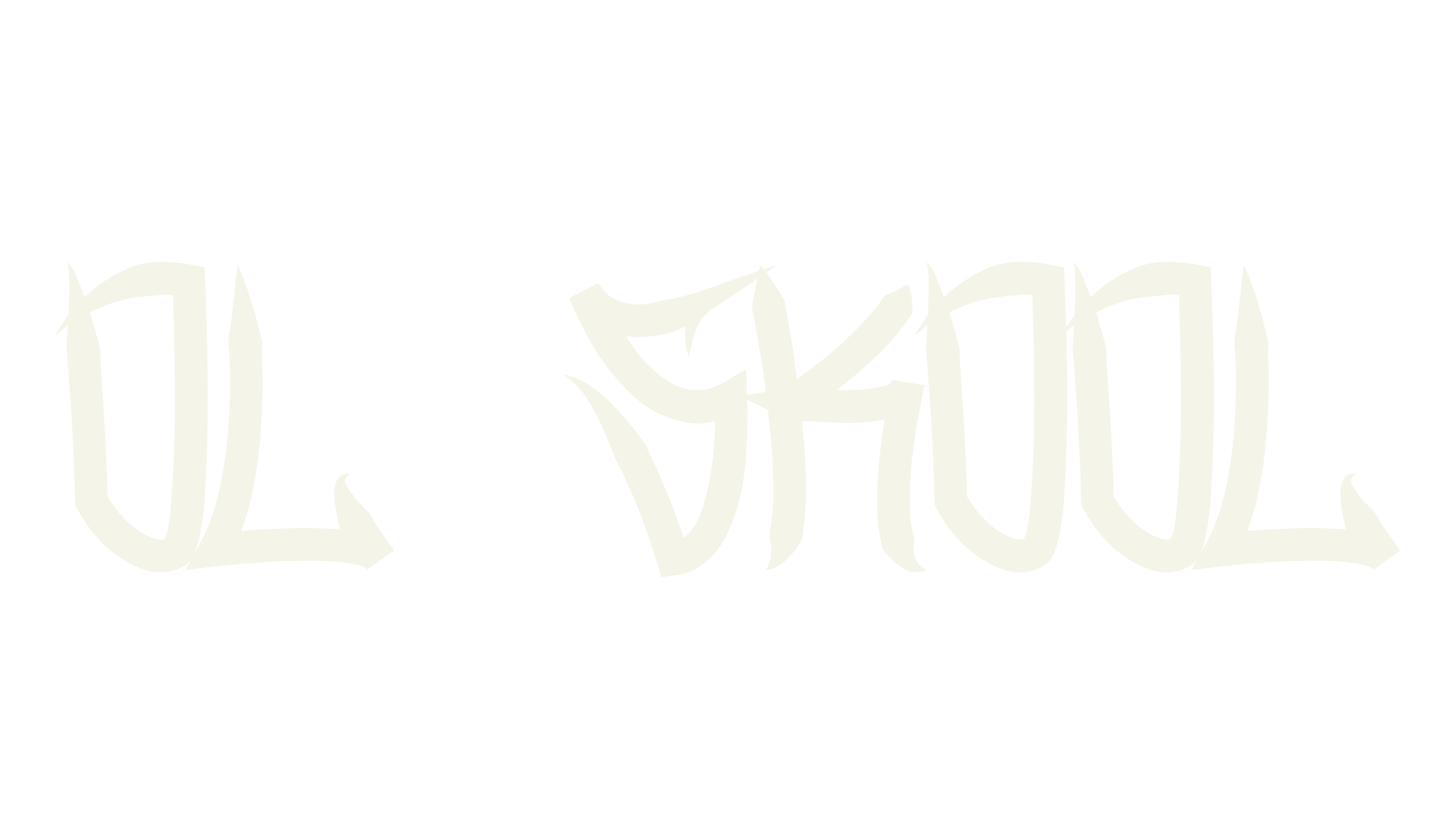 Ol Skool, handwritten font preview