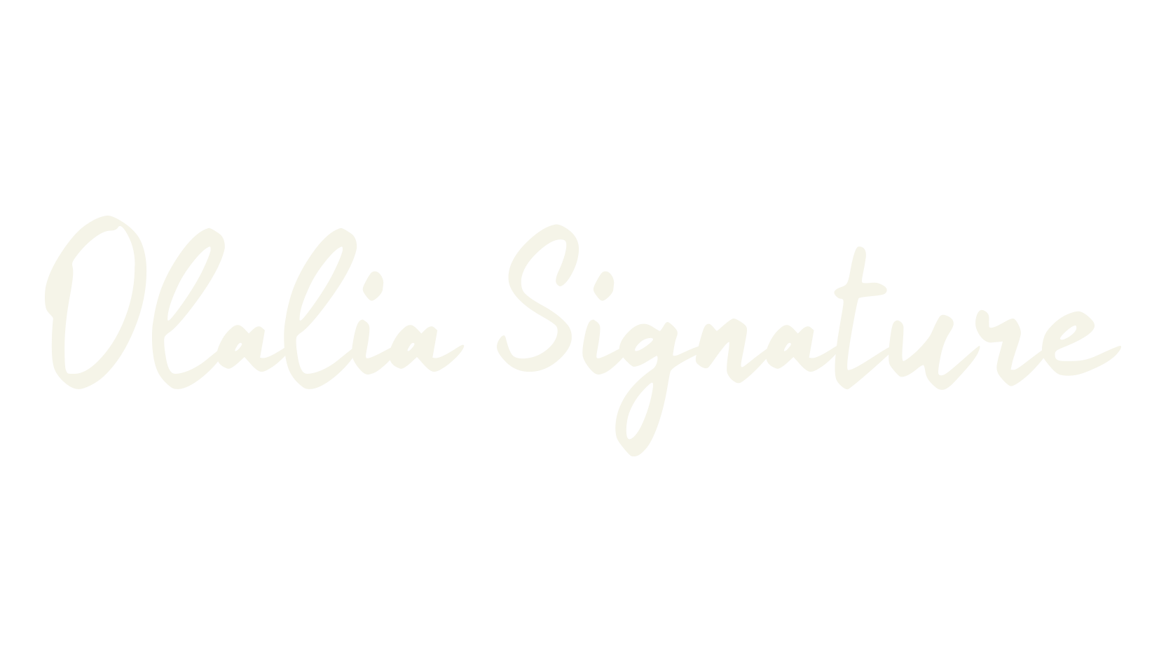 Olalia Signature, cursive font preview