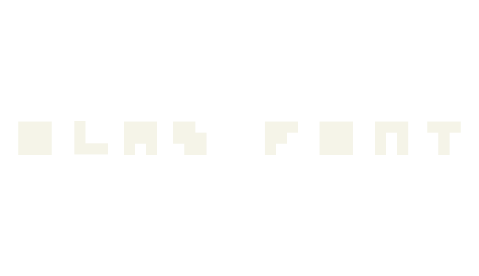 olas font, pixel font preview
