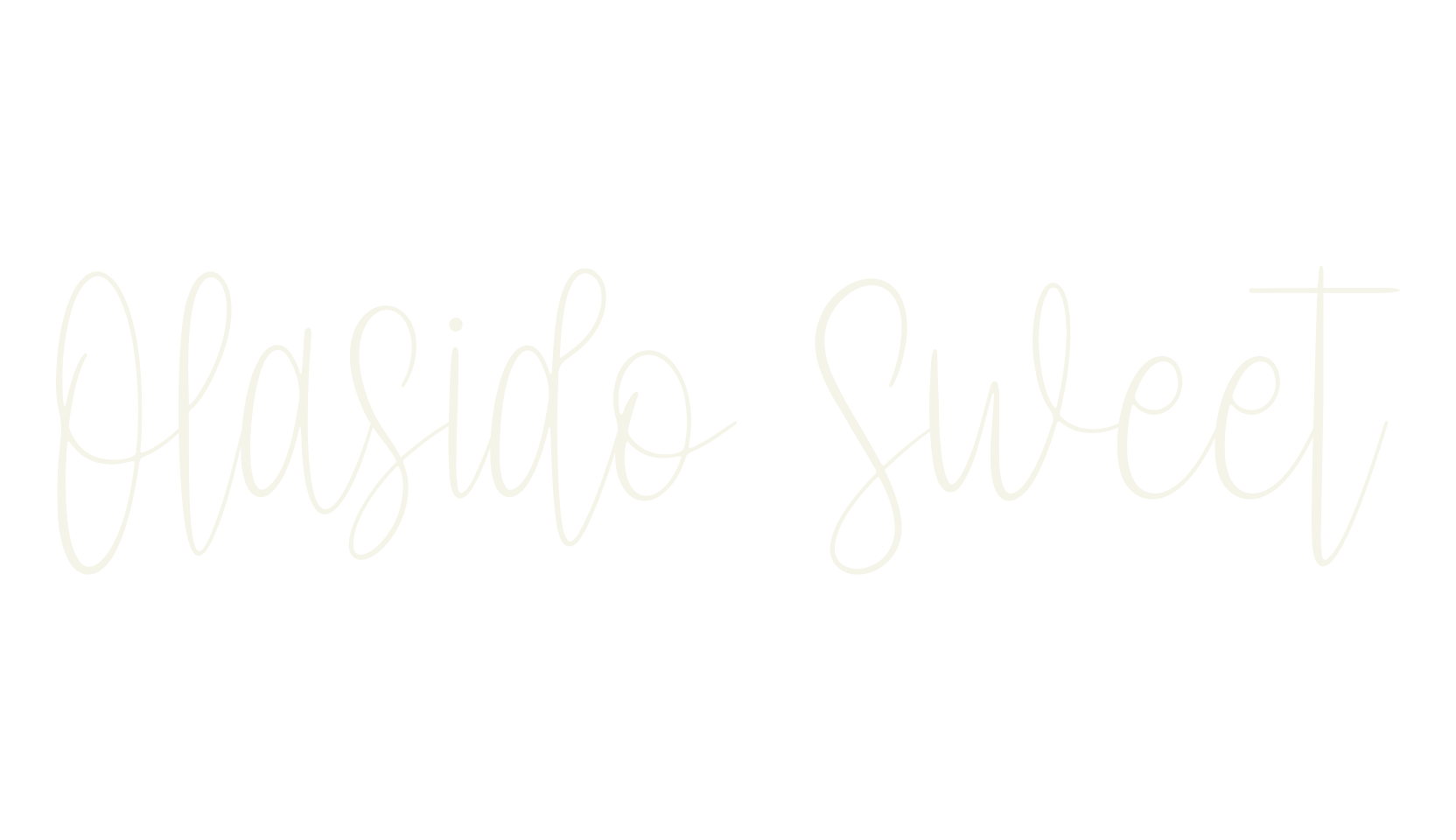 Olasido Sweet, fancy font preview