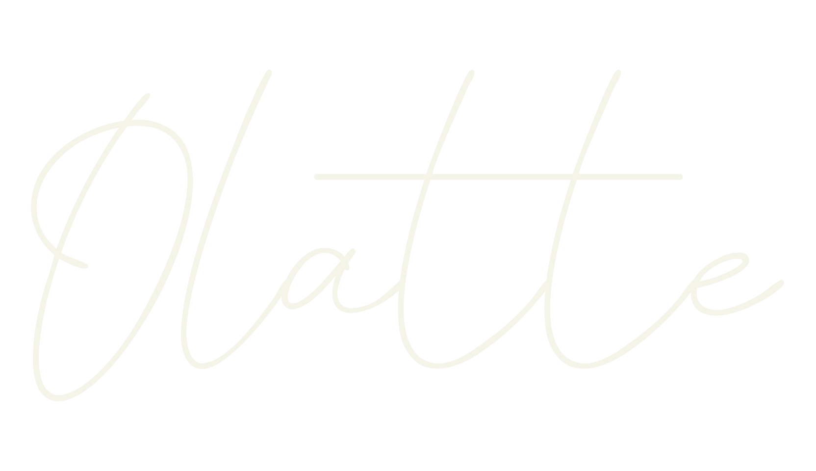 Olatte, fashion script font preview