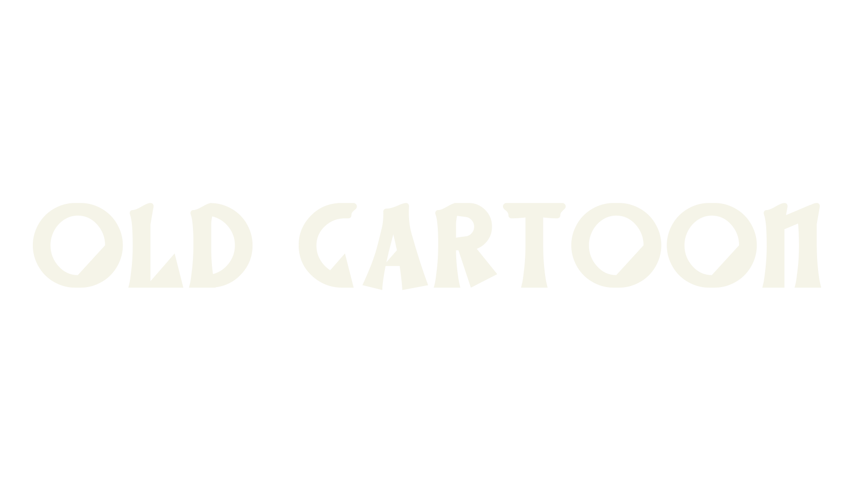 Old Cartoon, cartoon font preview