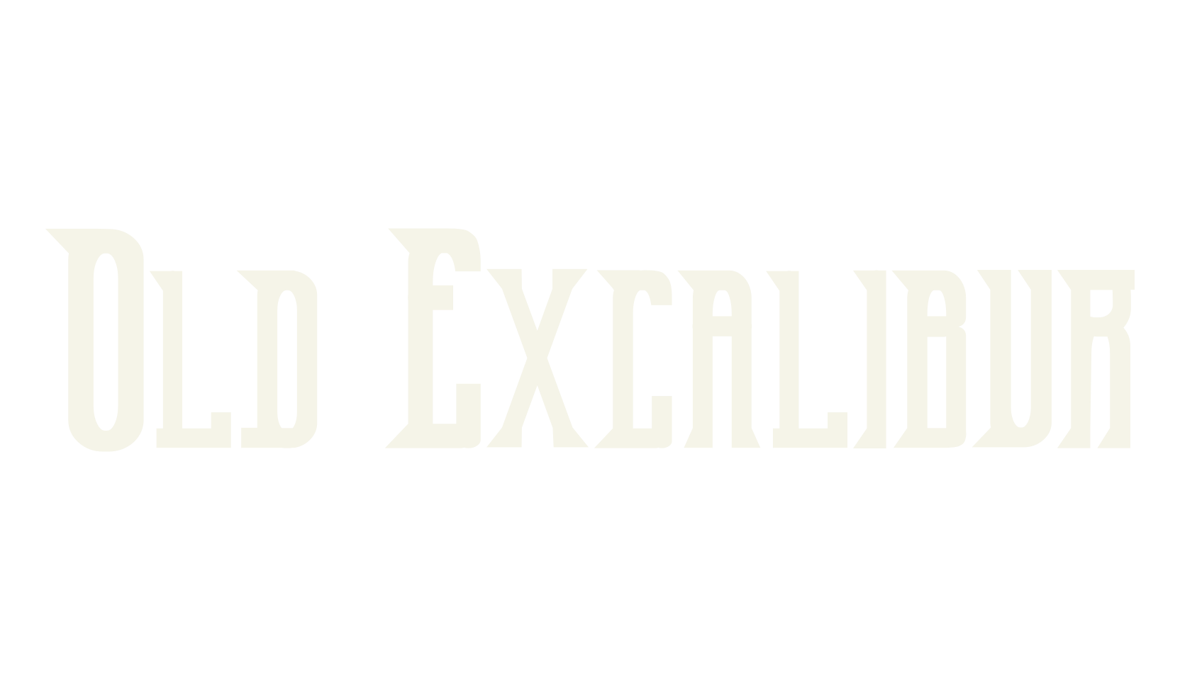 Old Excalibur, outline font preview