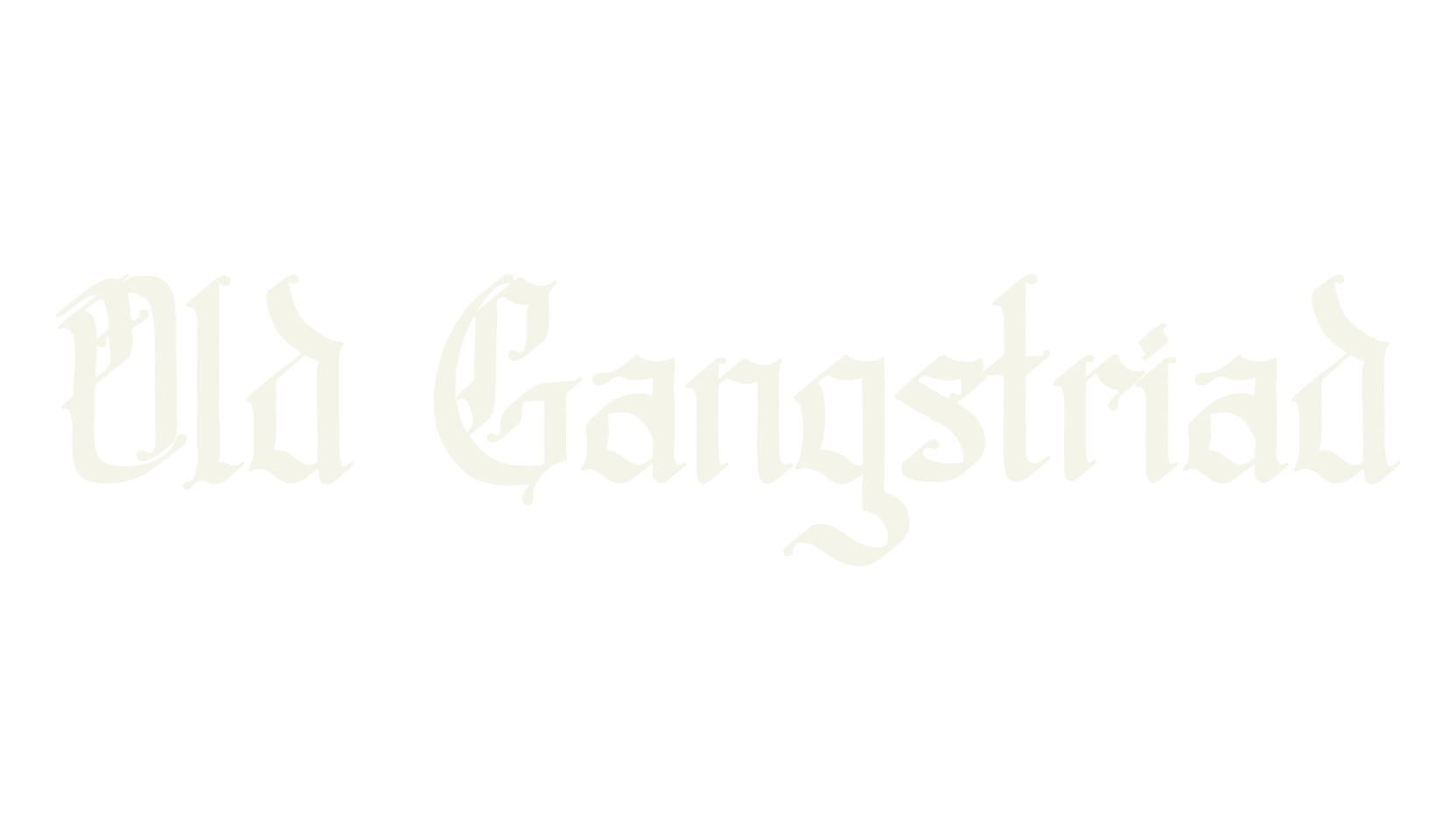 Old Gangstriad, metal font preview