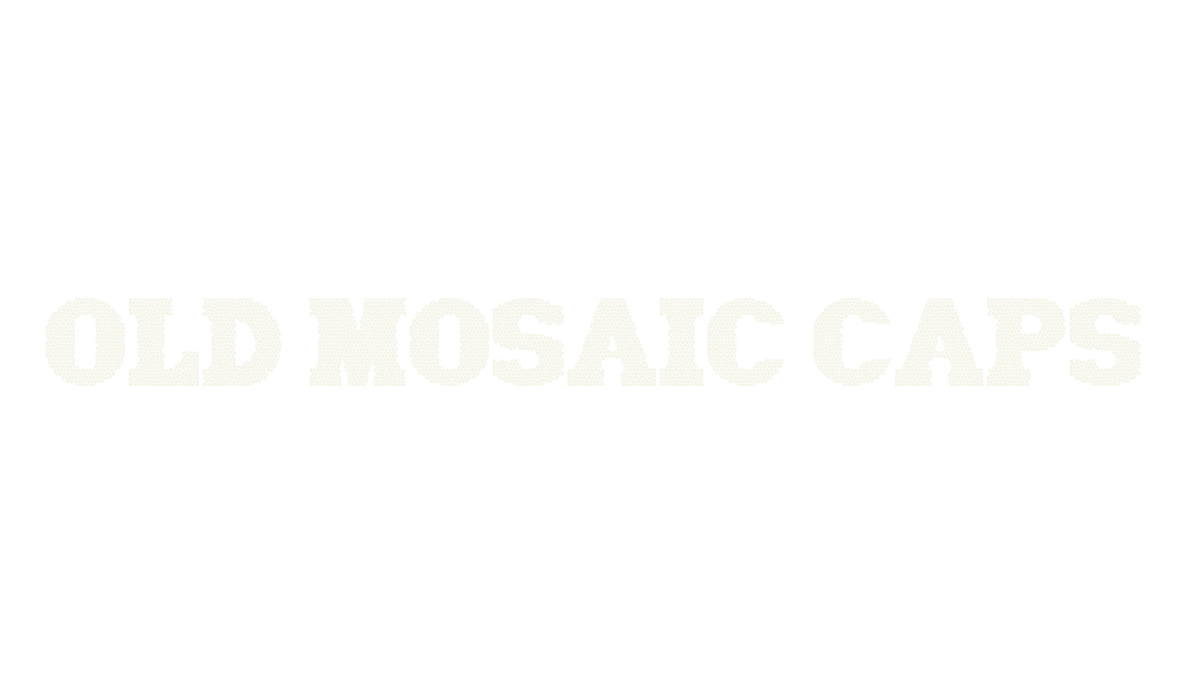 Old Mosaic CAPS, display market font preview