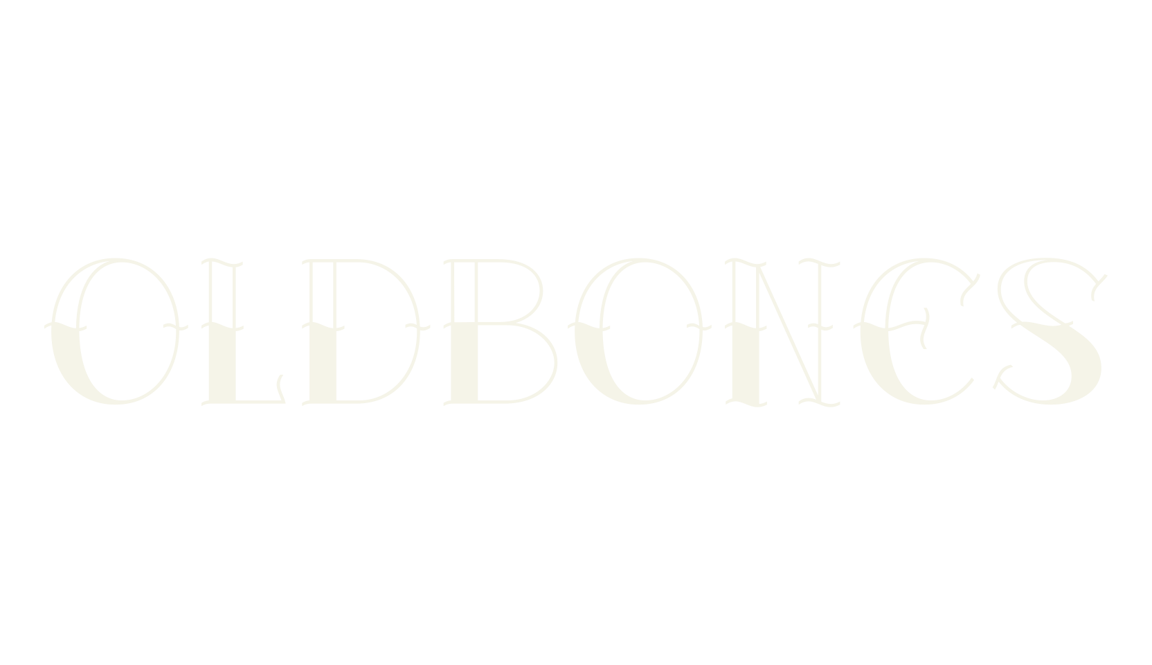 Oldbones, tattoo font preview