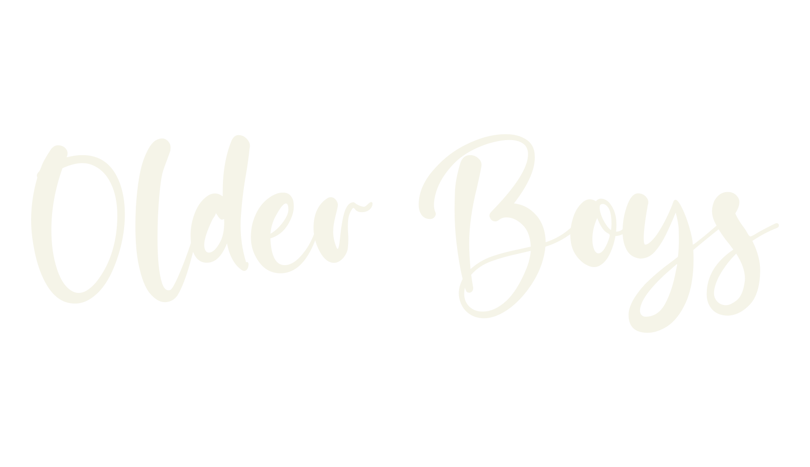Older Boys, fashion sign font preview