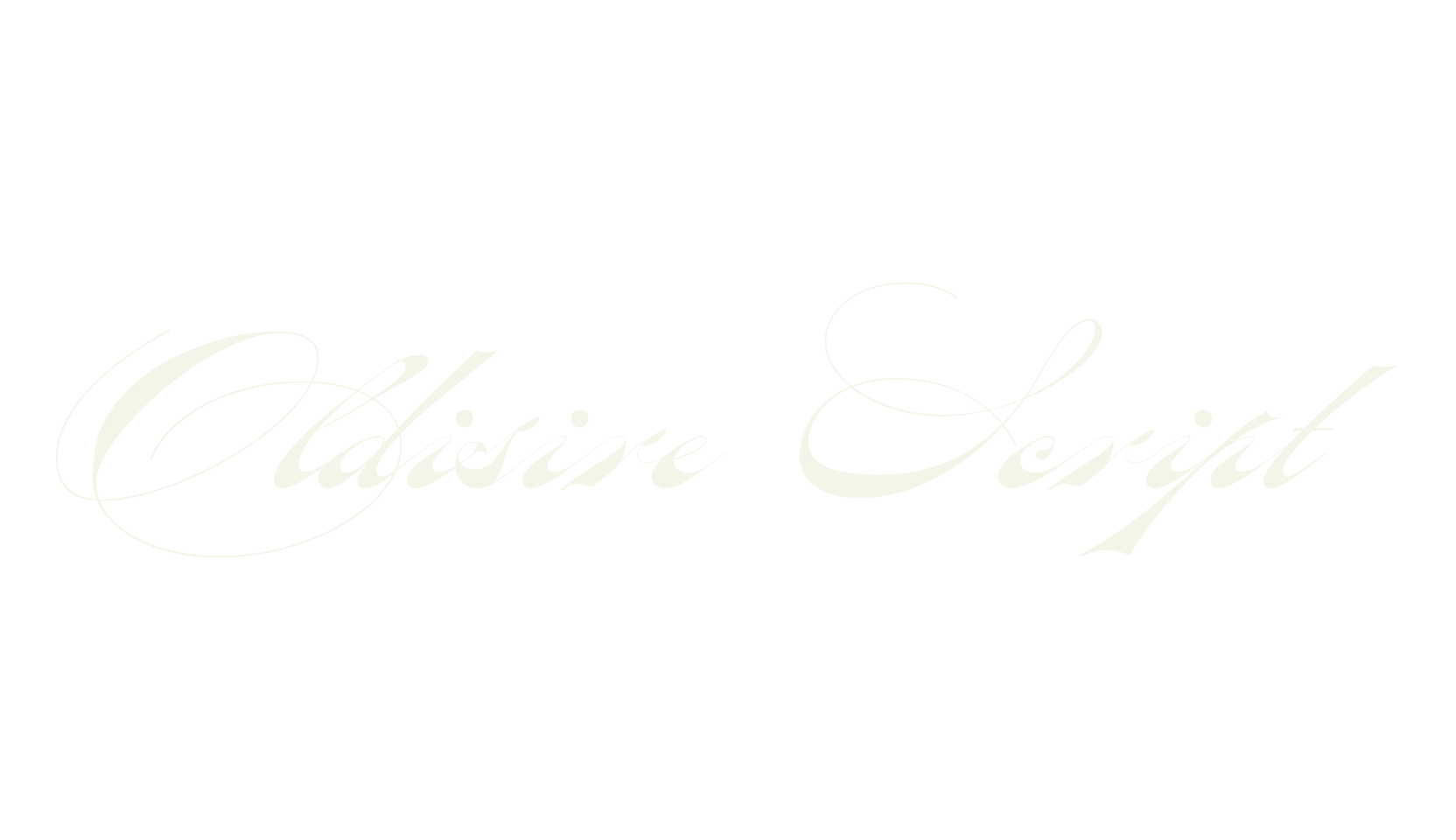 Oldisire Script, calligraphy font preview