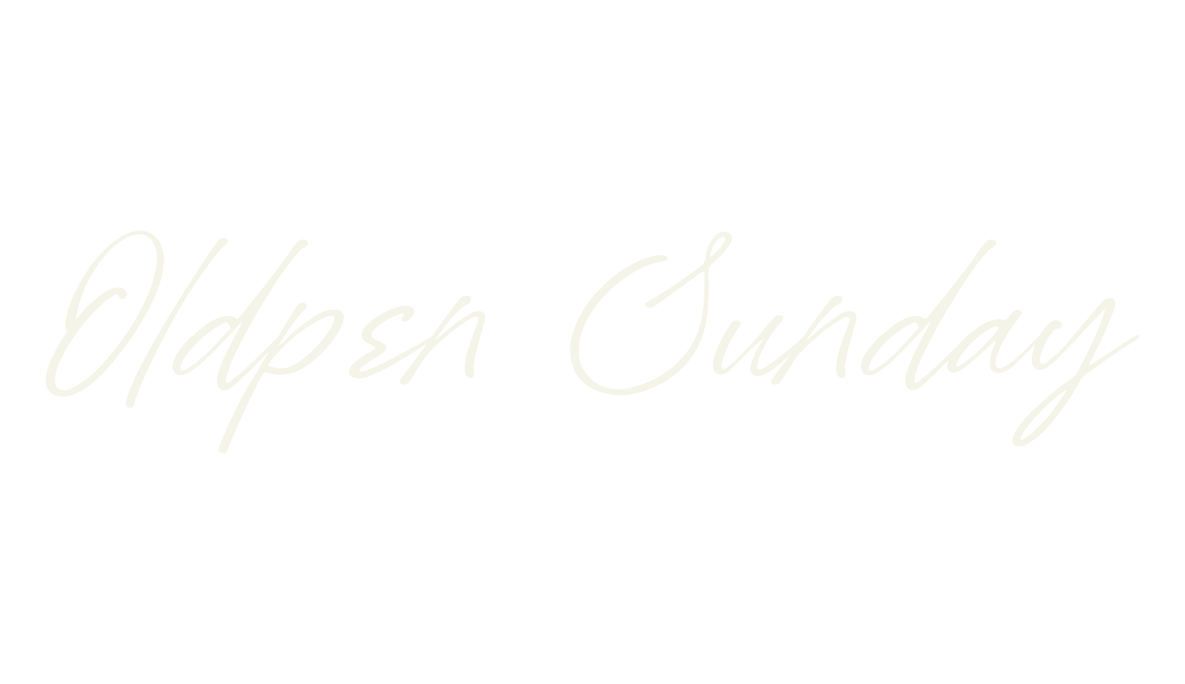 Oldpen Sunday, script font preview