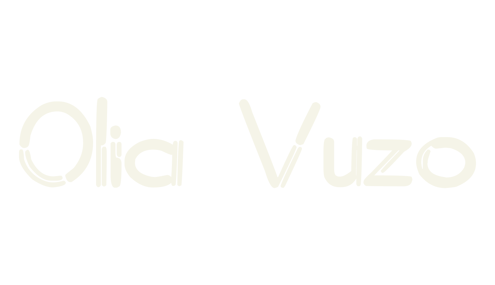 Olia Vuzo, design font preview