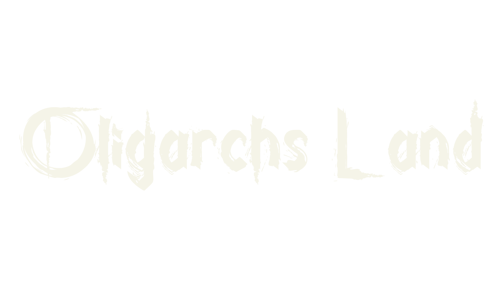 Oligarchs Land, black metal font preview